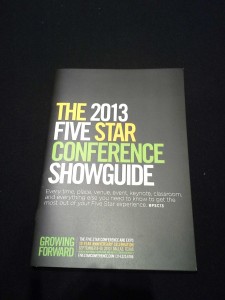 Flyer of guide for 5 Star Conference