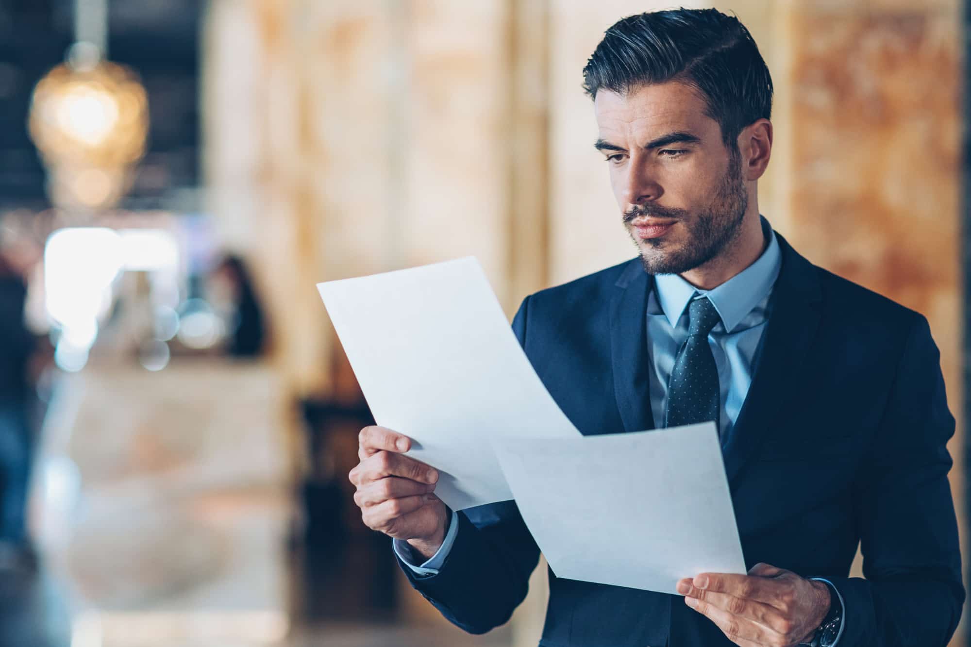 Person making a choice between certified and professional process servers.